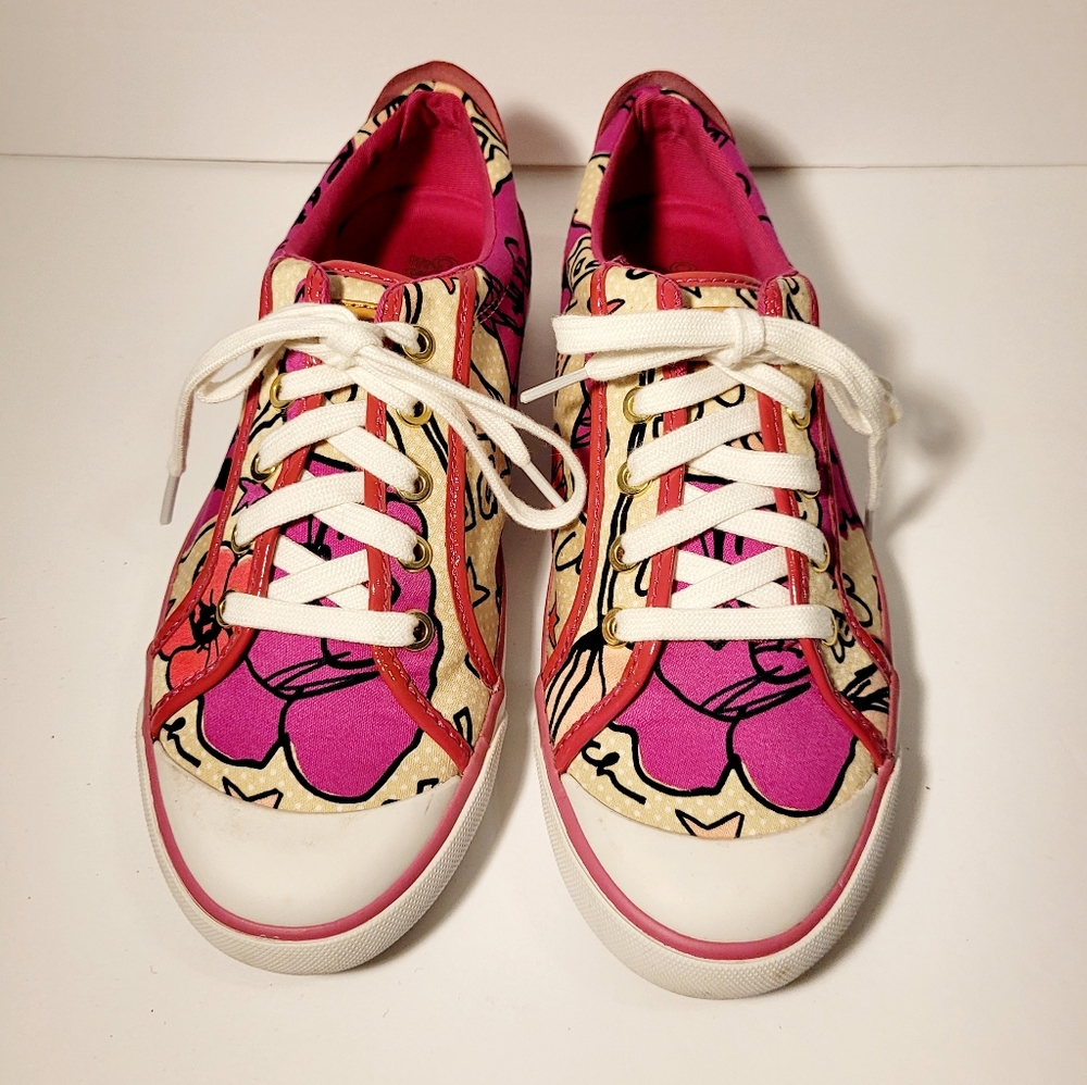 Coach Barrett Floral Print  Poppy Sneakers